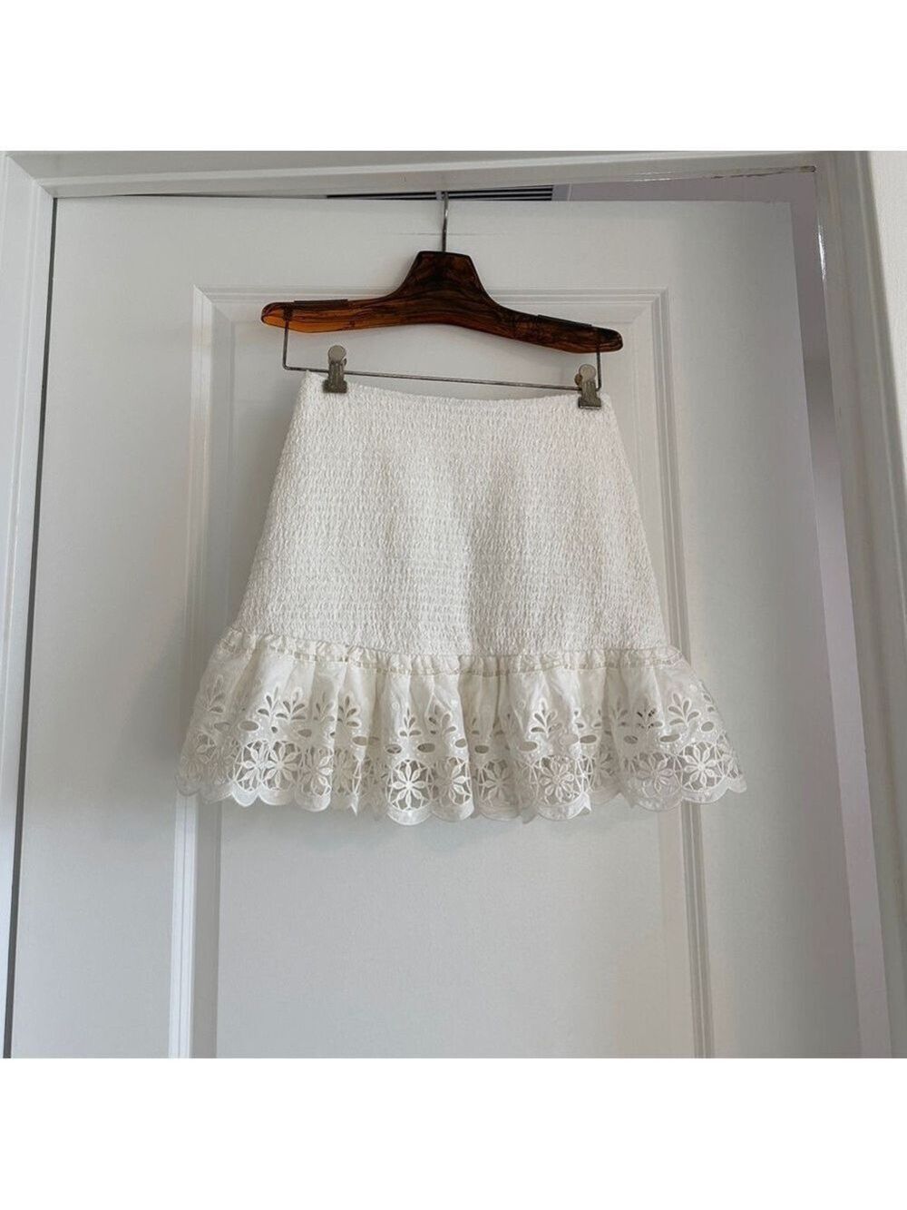 Farm Rio White Richelieu Mini Skirt - Picture 7 of 8